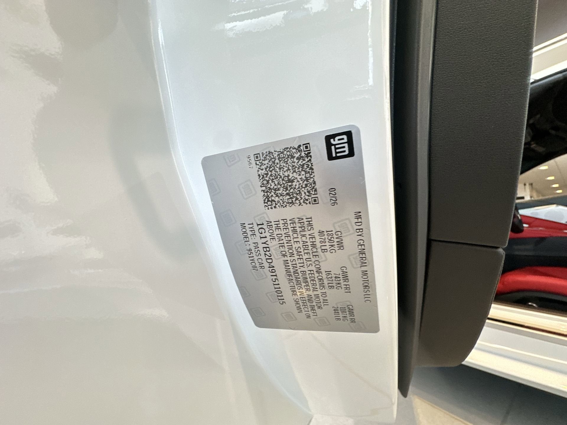 2026 Chevrolet Corvette Stingray 2LT