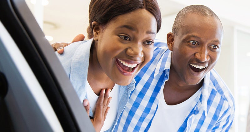 smiling couple Grand Island Chevrolet in GRAND ISLAND NE